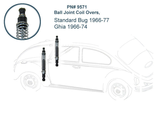 VW Coil Over Shocks - Front Ball Joint