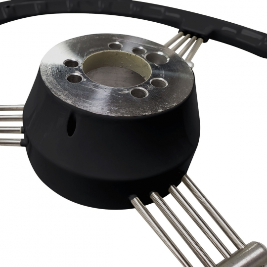 Vintage VW Banjo Steering Wheel - Black