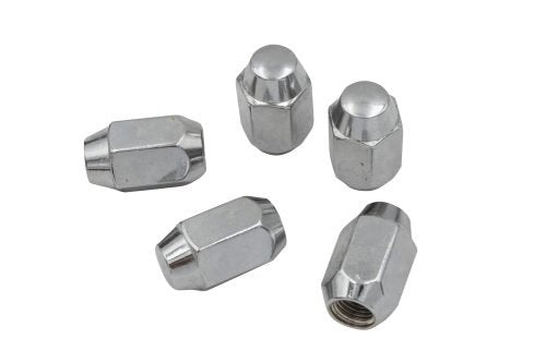 Chrome Lug Nuts, M12-1.5, Acorn 60 Degree Style (Set of 5)- 00-9537-0