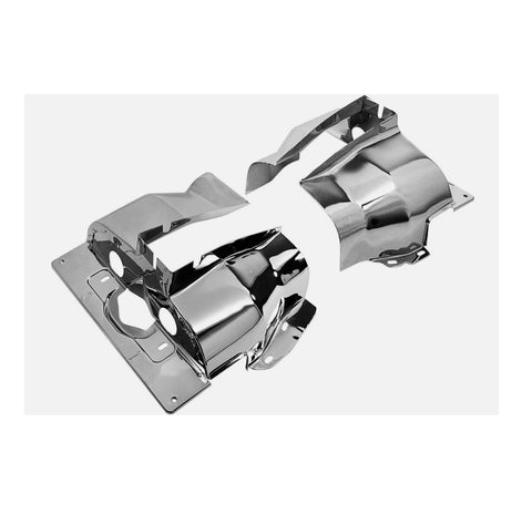 Cylinder Tin - Single Port Shrouds - Chrome