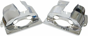 Cylinder Tin - Dual Port Shrouds - Chrome
