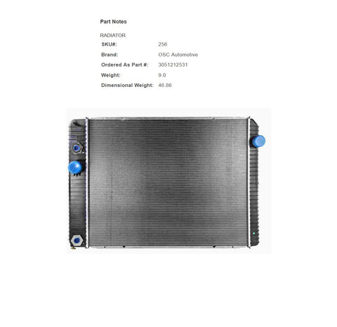 VW Fox  W/o AC. Radiator  87-93