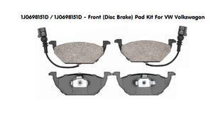 1J0698151D - Front (Disc Brake) Pad Kit For VW Volkswagon