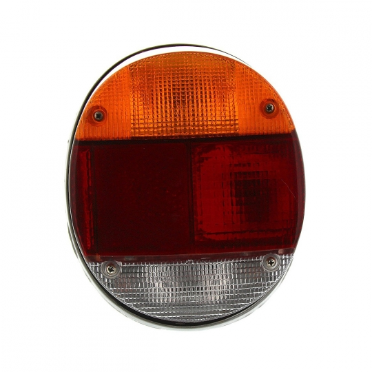 VW Tail Light Assembly, Red/Amber Lens 73-79