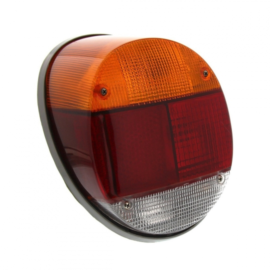 VW Tail Light Assembly, Red/Amber Lens 73-79