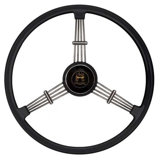 Vintage VW Banjo Steering Wheel - Black
